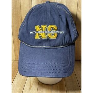 Nautica‎ Unisex Yellow Baseball Hat Fitted Small Medium Sailboat Golf Casual Cap
